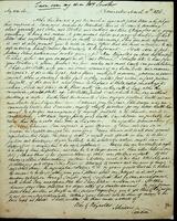 Autograph letter by George Keats to Charles Dilke