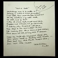 Autograph manuscript by Stella Gibbons titled 'Writ in Water'
