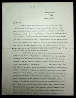 Transcription of letter by Rev. H.W. Wasse (English Chaplain in Rome) to Walter Severn