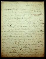 Autograph letter by Joseph Severn to Charles Armitage Brown