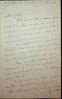 Autograph letter by John Severn to Contessa Clara Gigliucci