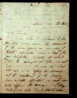 Autograph Letter by Percy B. Shelley to Edward Trelawny