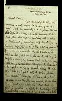 Autograph letter by Robert Browning to William Wetmore and Emelyn Eldredge Story